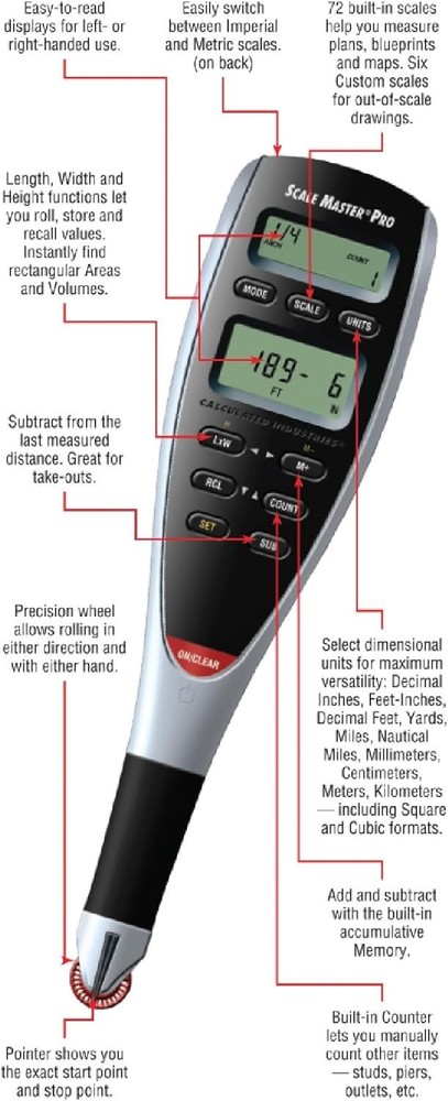 Calculated Industries Scale Master Pro 6025 Digital Plan Measure