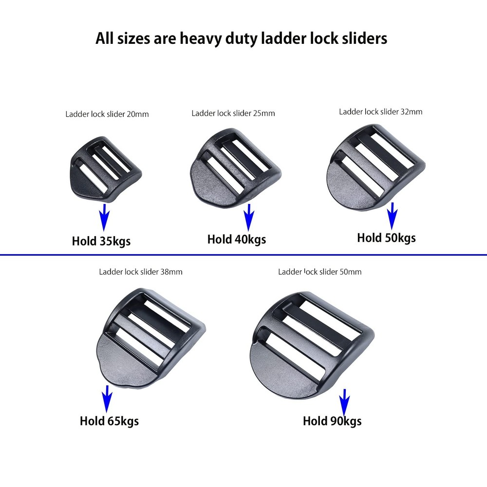 Ladder Lock Slider,Heavy Duty Plastic Ladderlock Slider Adjustable Lock Ladde...