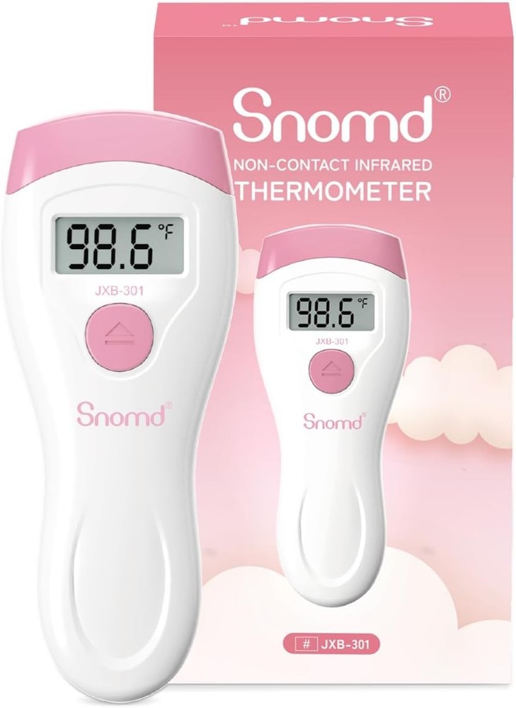 Non-Touch Forehead Thermometer, Digital 2-in-1 Infrared Thermometer for