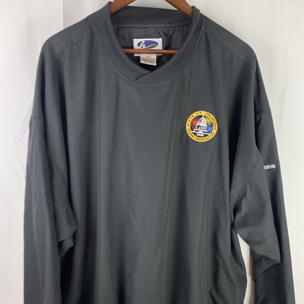 Vintage Haley Golf Jacket Pullover 2XL 2002 State of Oklahoma Dome Dedication