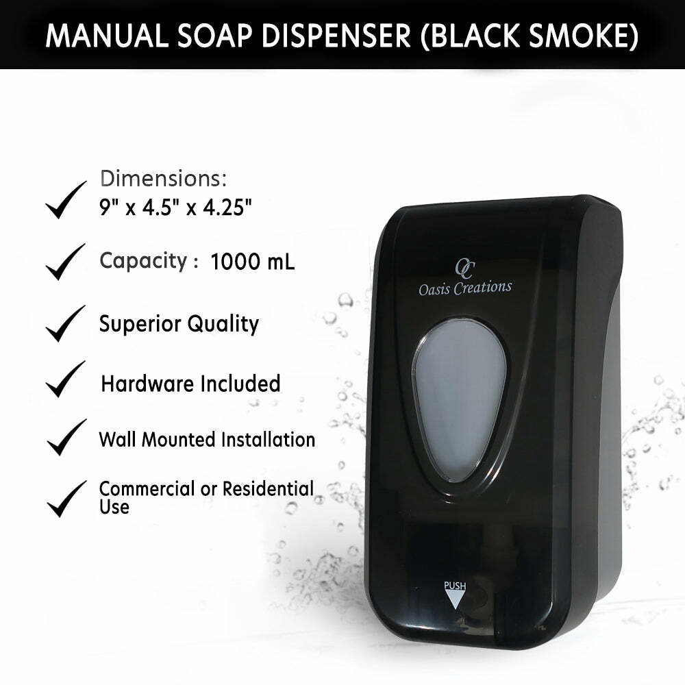 Manual Soap Dispenser (Black Smoke) - SD336