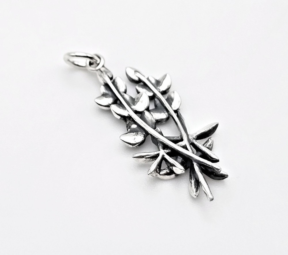 Sterling Silver Blue Bonnet Texas Flower Charm