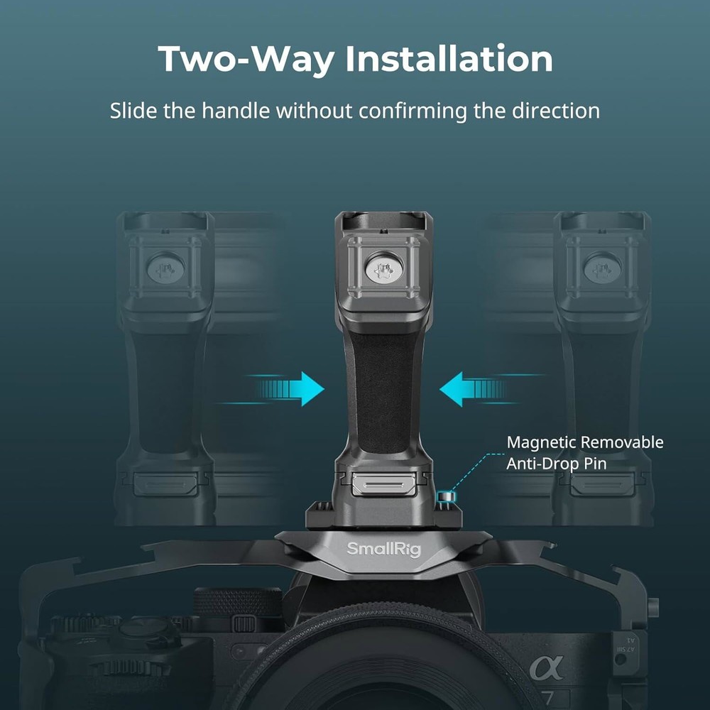 SmallRig Quick Release Top Handle with Quick Release Slider 15kg Max. Load
