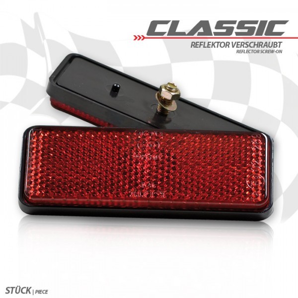 M5 Reflector Cat Eye Reflector Red Rectangular Motorcycle Vehicle E-Tested