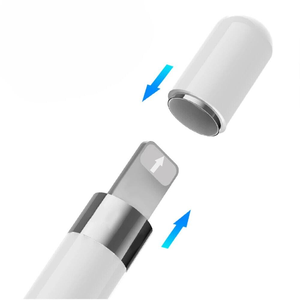 White Pencil Cap Replacement Magnetic Protective Case For iPencil 1