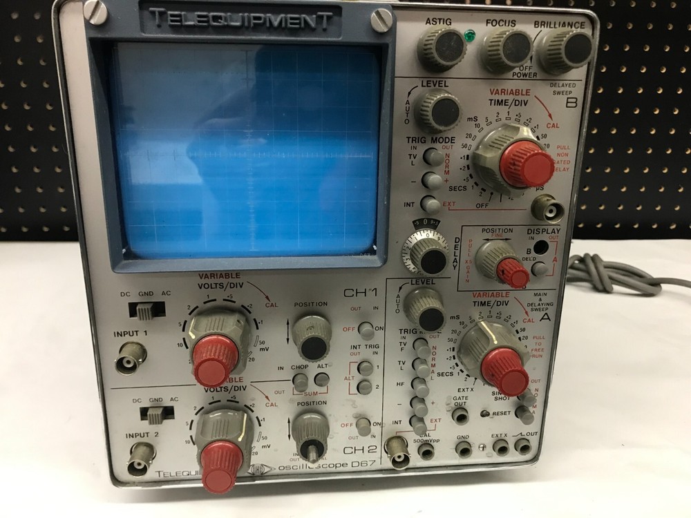 Telequipment Oscilloscope D67 AS-IS