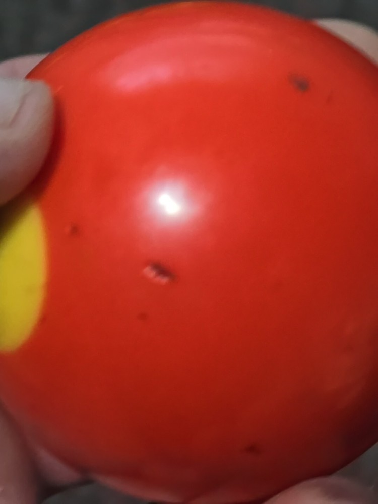 🎱Vintage Replacement Belgian(#3) Pool Ball~Billiards Solid Red Ball 2"