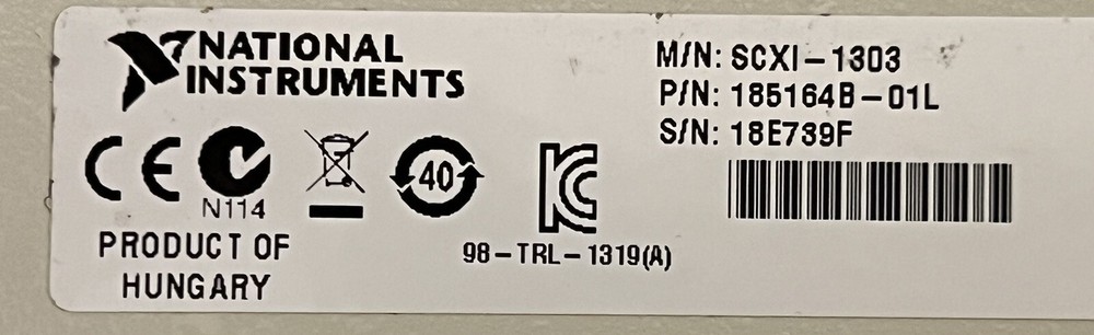 National Instruments NI SCXI-1303 Terminal Block