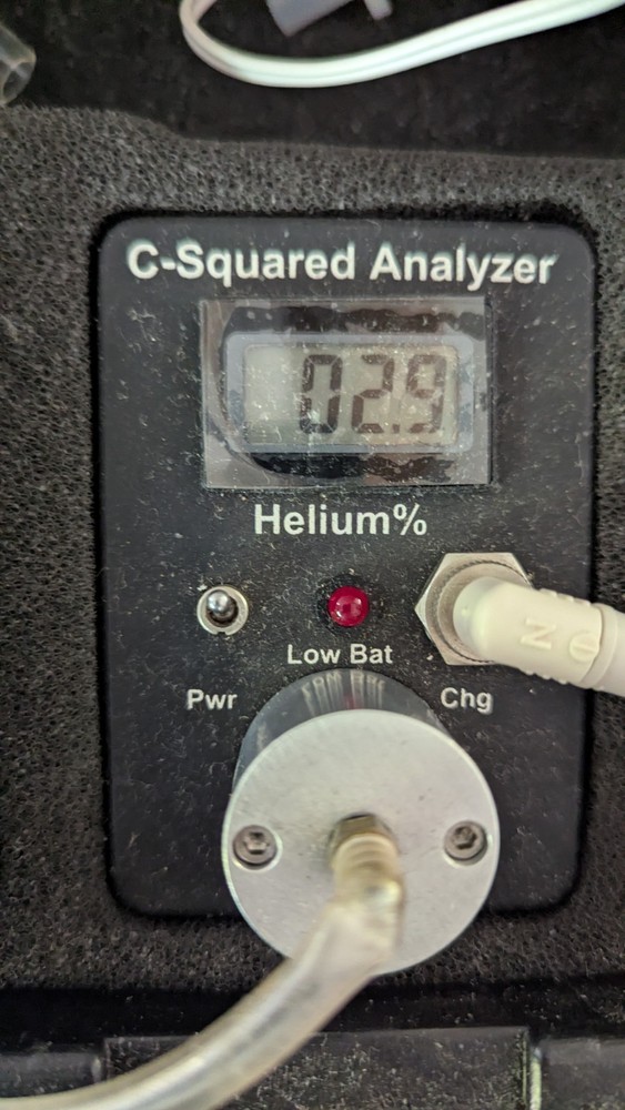*UNTESTED* C-Squared Helium Analyzer Flow Through System