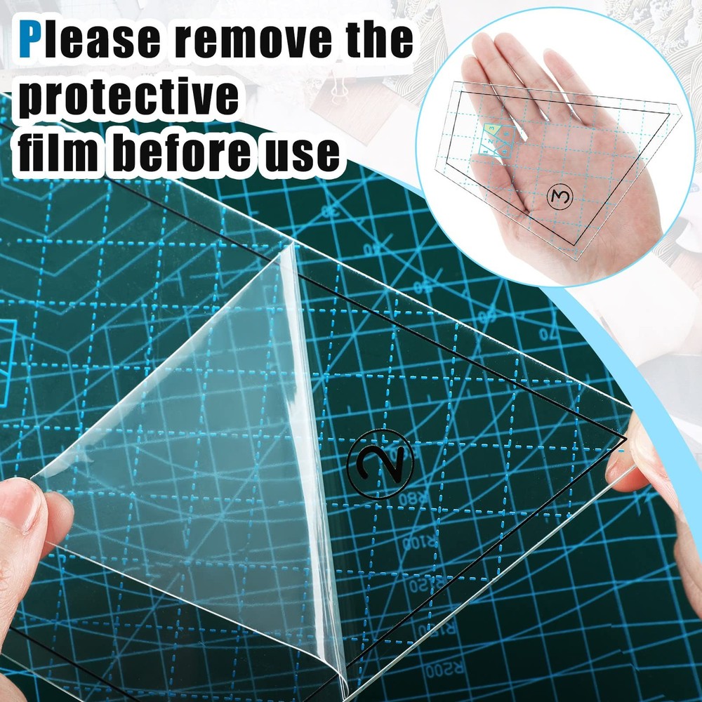 Quilting Template Set Acrylic Cutting Templates for Sewing Machine