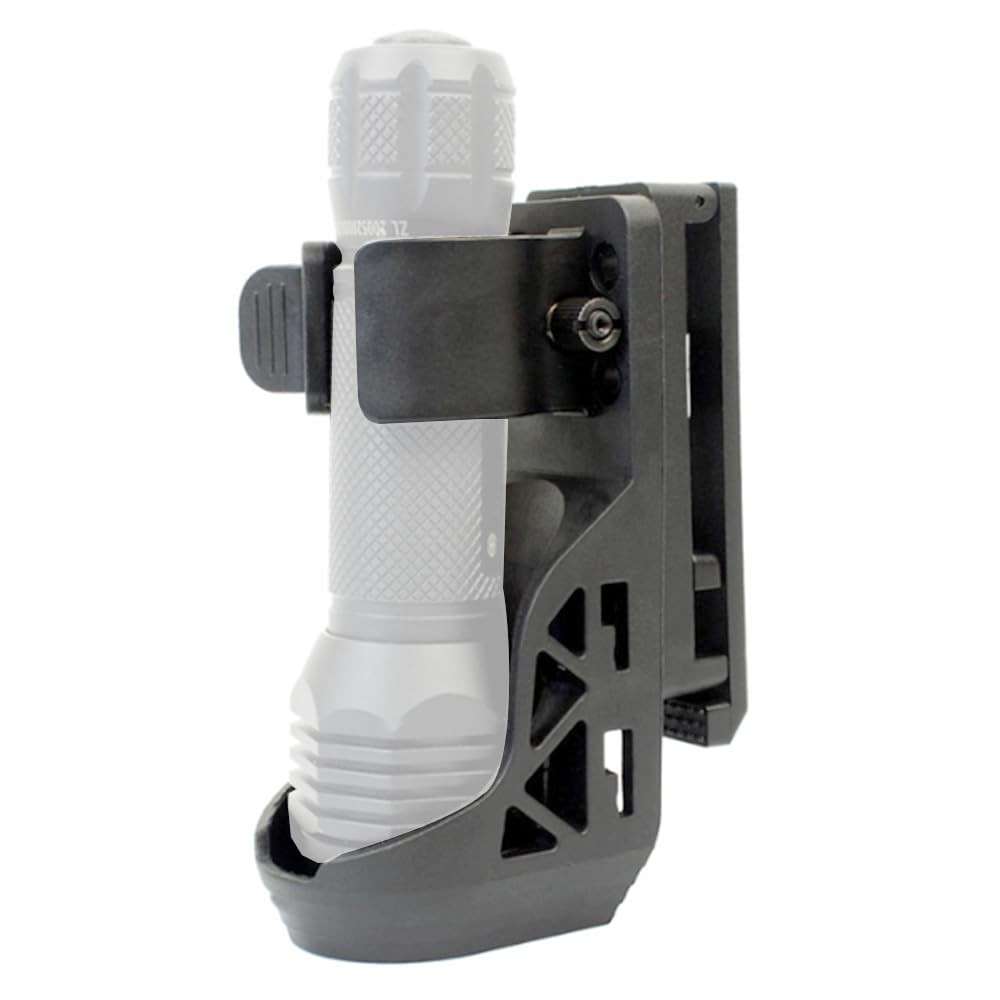 Tactical Flashlight Holster,Flashlight Holster for Belt, Black