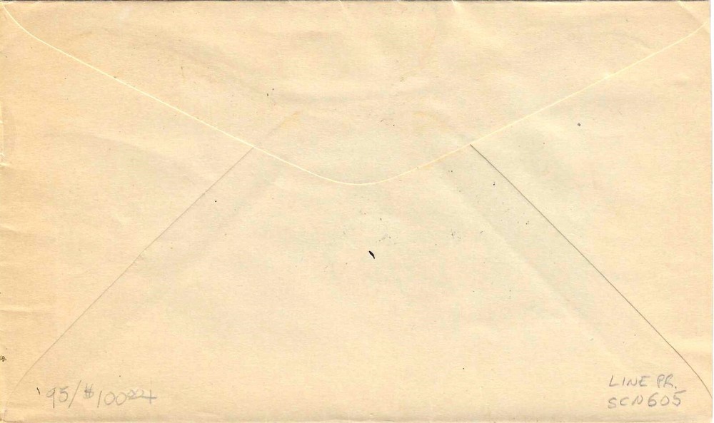 FDC #605 -- 1 1/2c Harding -- Coil strip