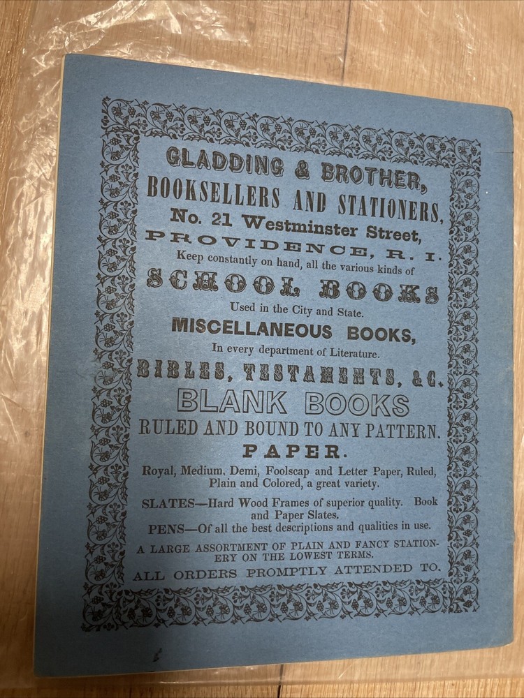 Gladding & Brother Stationary Antique Very Vintage 1865
