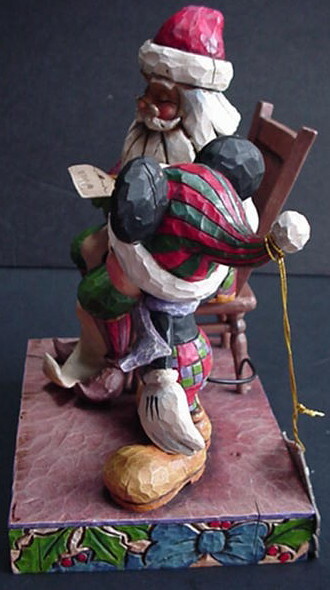 Jim Shore CHECKING IT TWICE Mickey Mouse Santa Figure