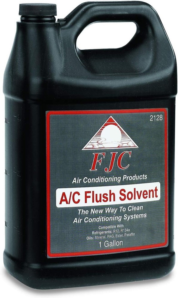 Gallon Container of A/C Flush Solvent, Compatible with Multiple Oil Types