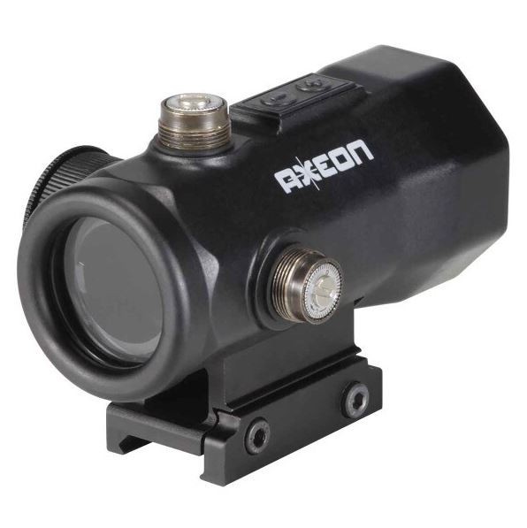 Axeon Red/Green/Yellow Airsoft Optic Dot Sight w/ Riser Black