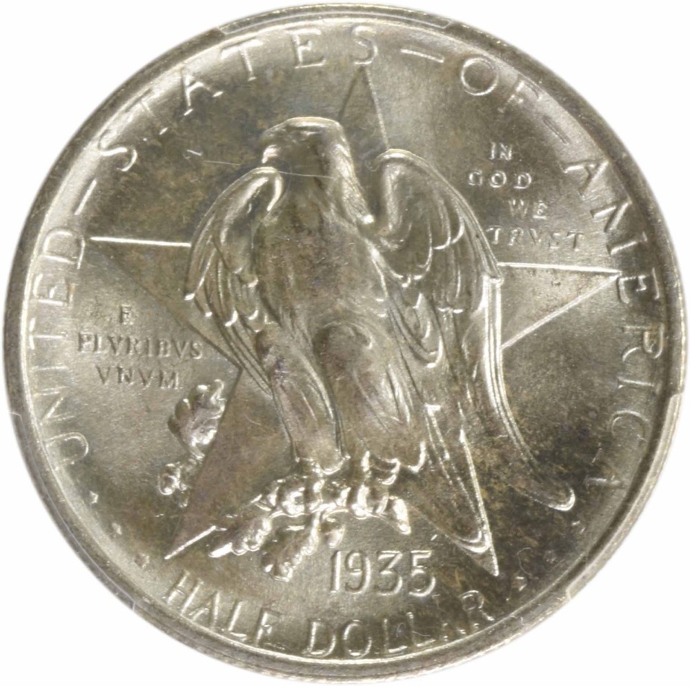 Texas Commemorative Silver Half Dollar 1935 MS67 PCGS
