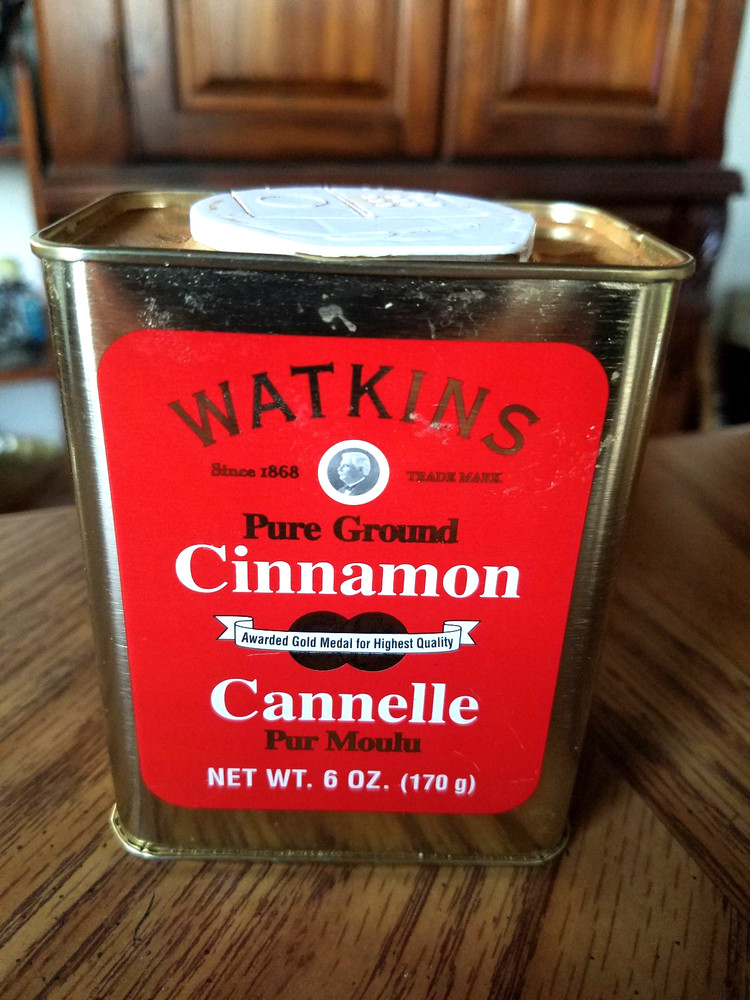 WATKINS PURE GROUND CINNAMON SPICE TIN EMPTY