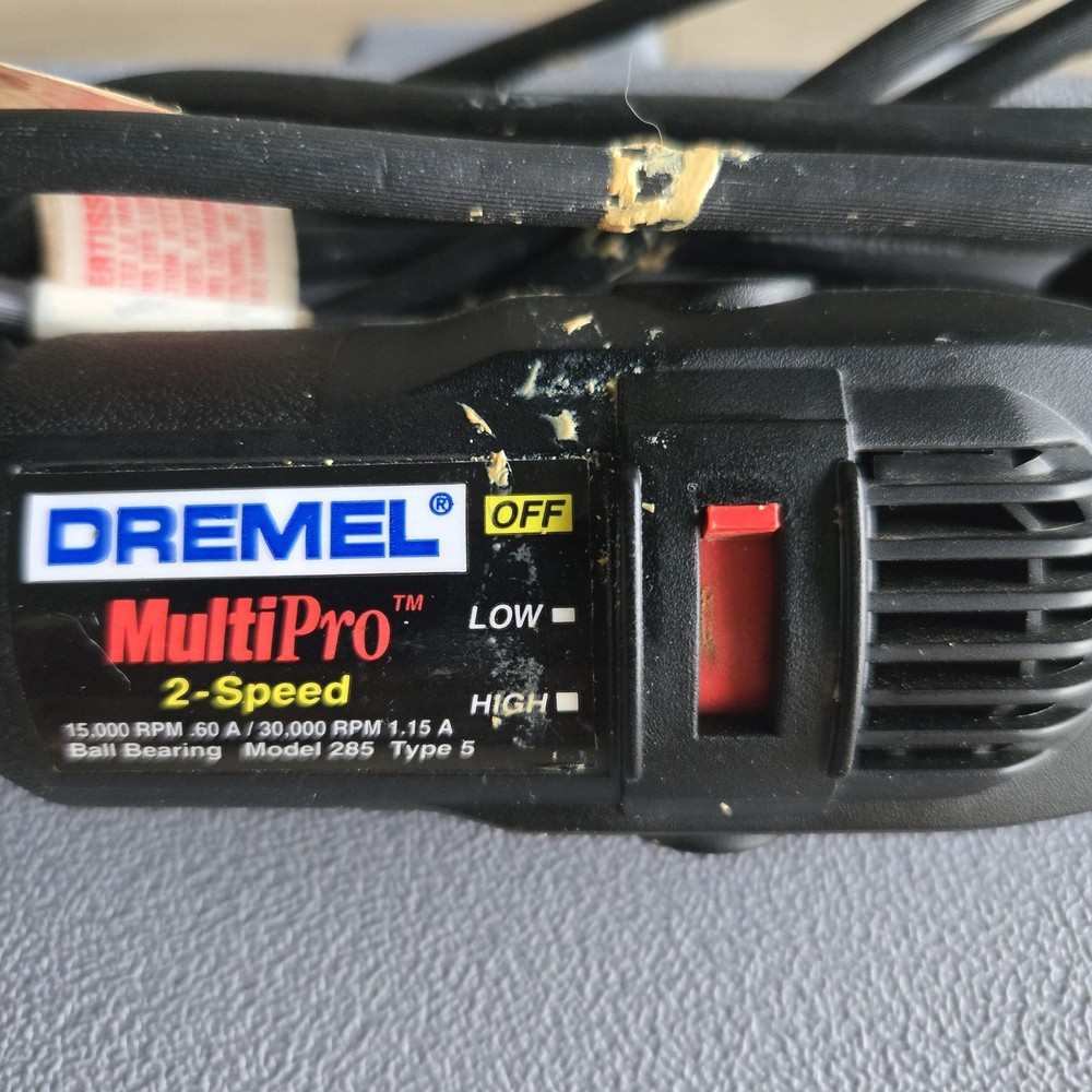 Dremel MultiPro 285 Rotary Tool 2-Speed 120V With Case Manuals Working
