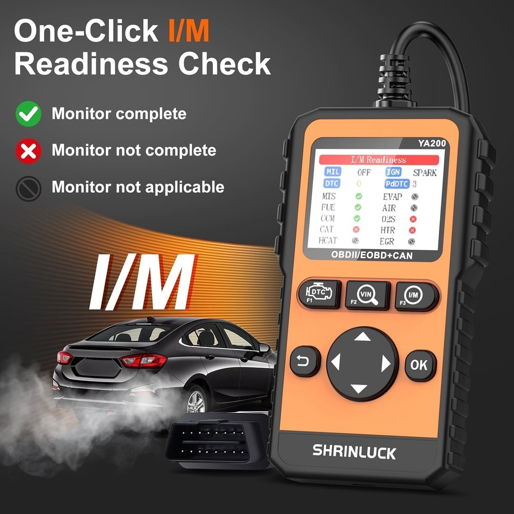 Y2 2.8'' Color Graphing Screen OBD2 Scanner Diagnostic Tool,Enhanced PRO