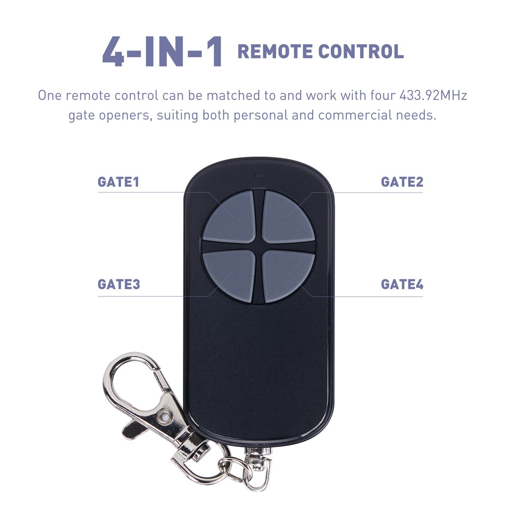 CO-Z Remote Control w 100 ft. Range for Smart Sliding Gate Opener