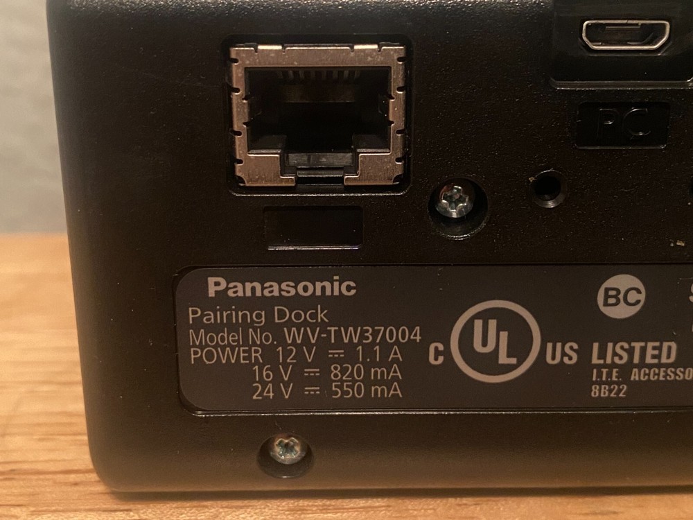 Panasonic WV-TW37004 Pairing Dock