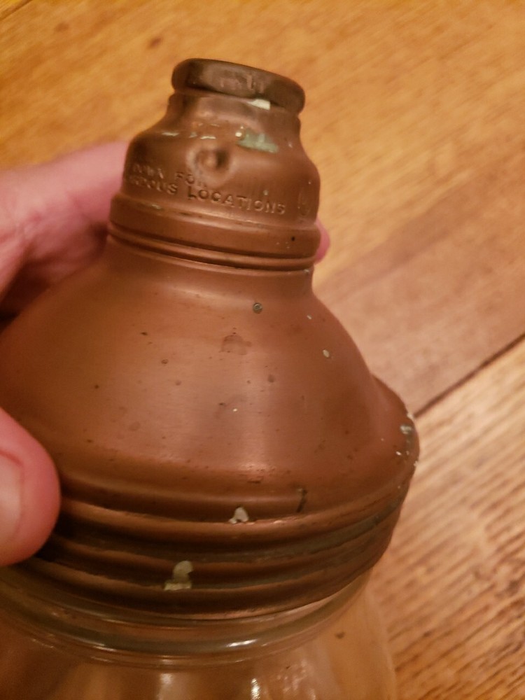 Vintage Benjamin Copper Topped Pendants