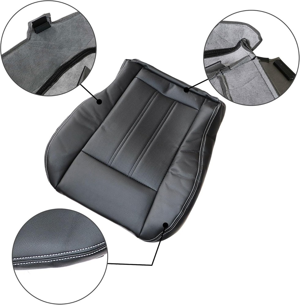 SecosAutoparts Driver or Passenger Side Bottom Replacement Perforated Leather Se