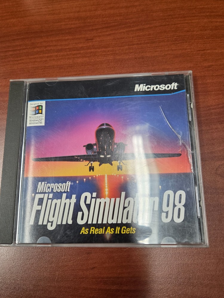 Microsoft Flight Simulator 98 CD ROM Game For Windows 95/98