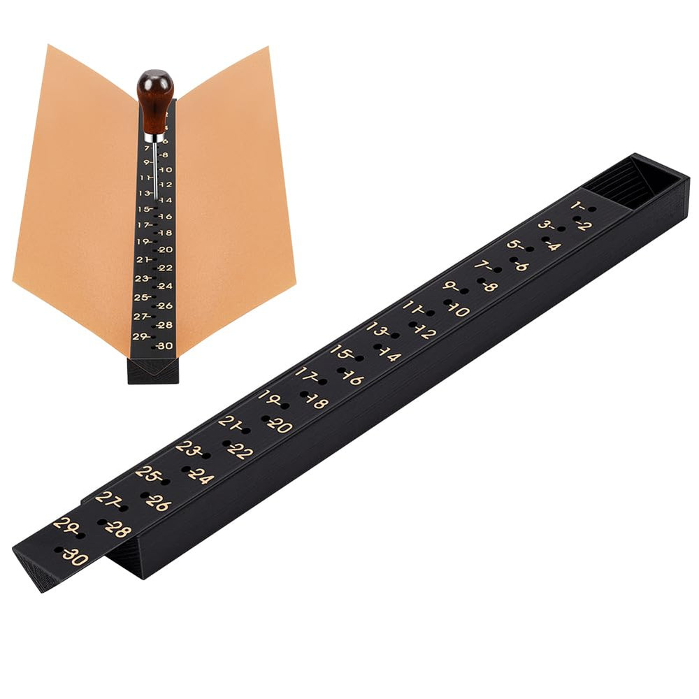 12" Bookbinding Punching Tool with Scale Guide for DIY Notebook Journal Crafts