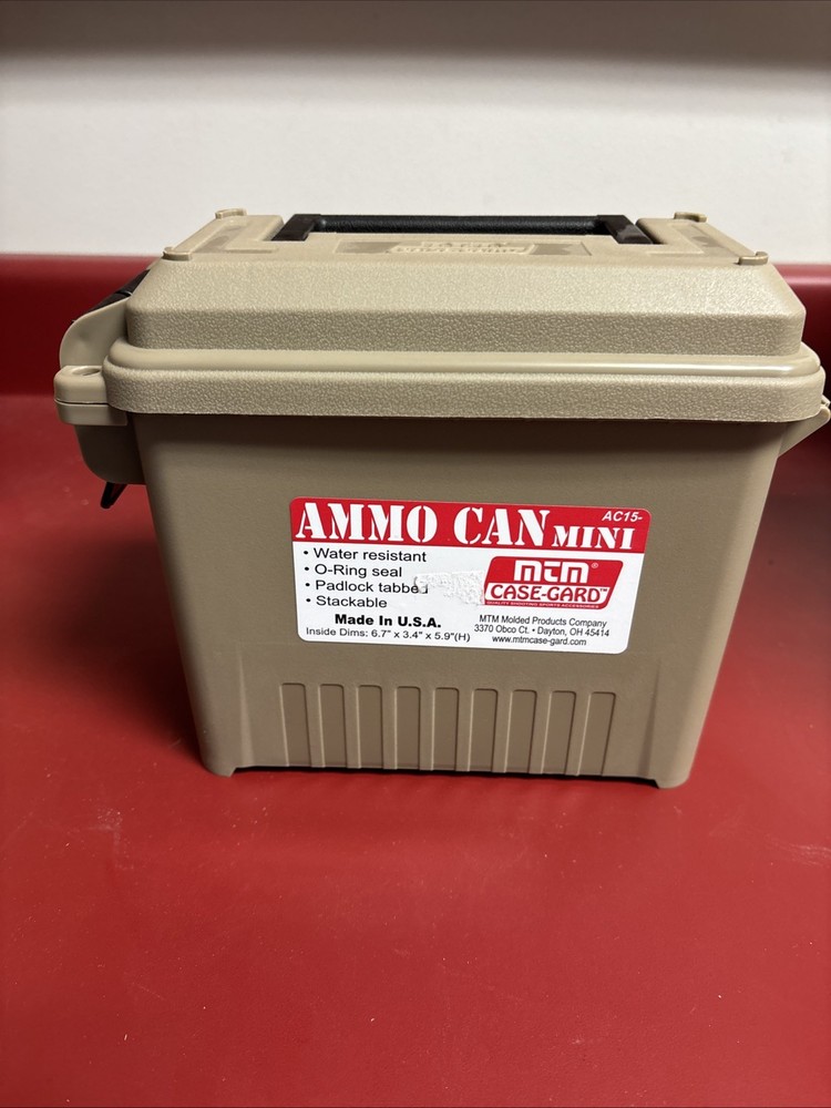 MTM Case-Gard AC15 Ammo Can Mini Tan