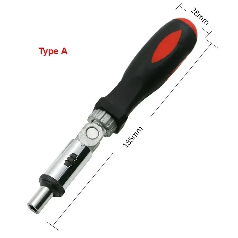 Multi-function Ratchet Screwdriver Angle Variable 0-180 Degrees Can Be Turned