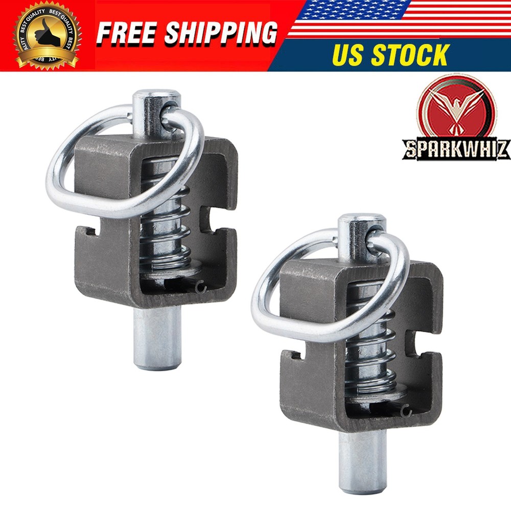 SPARKWHIZ 2* Universal Spring Trailer Gate Weld-On Spring Latch Lock Assembly US