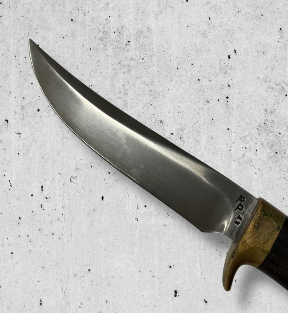 Robert Parish 17 Fixed Blade Knife w/ Leather Sheath