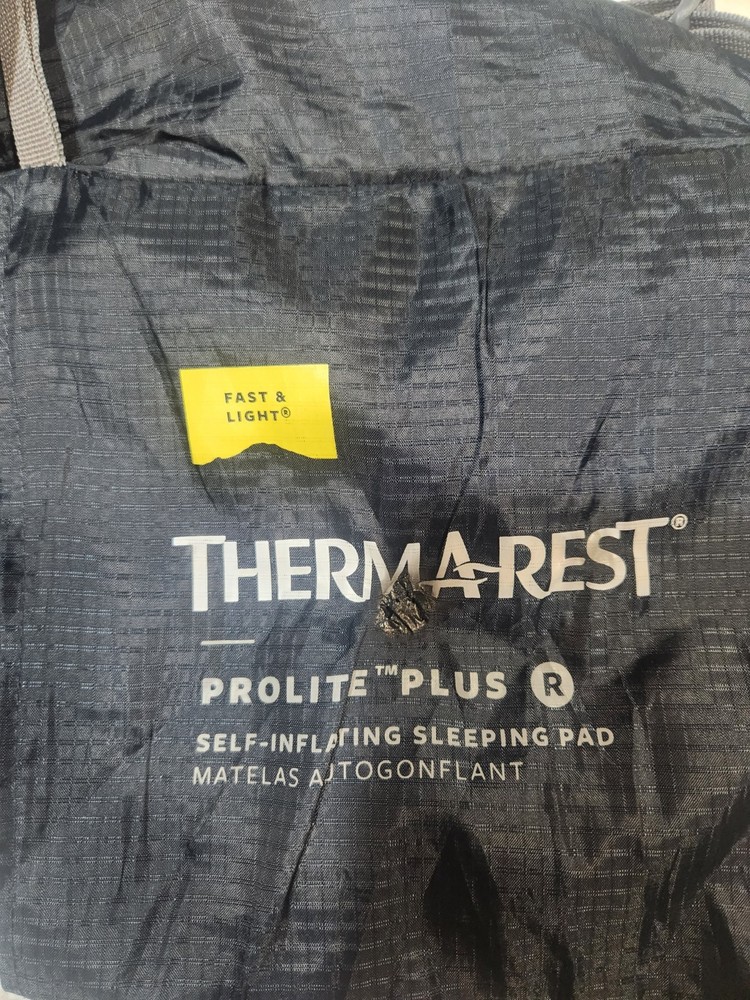 Used Thermarest Prolite Plus Red Sleeping Pad With Bag
