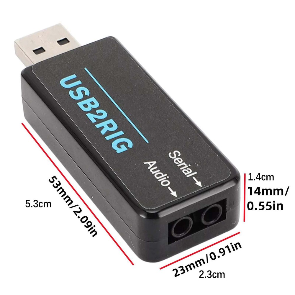 Multi-function USB Sound Card Audio&Serial Ports For Linux/iOS/Windows USB2RIG