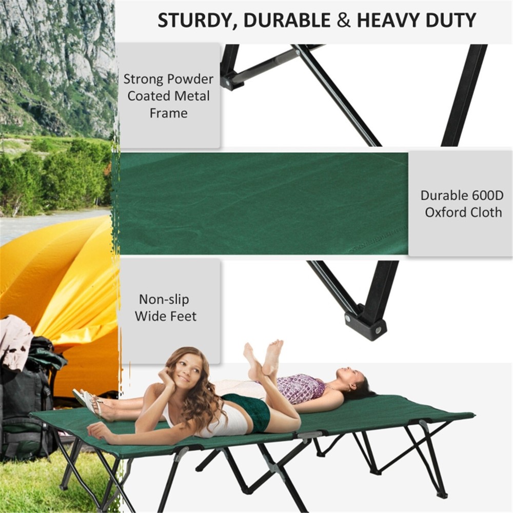 Folding Camping Chairs Camping Cot Green