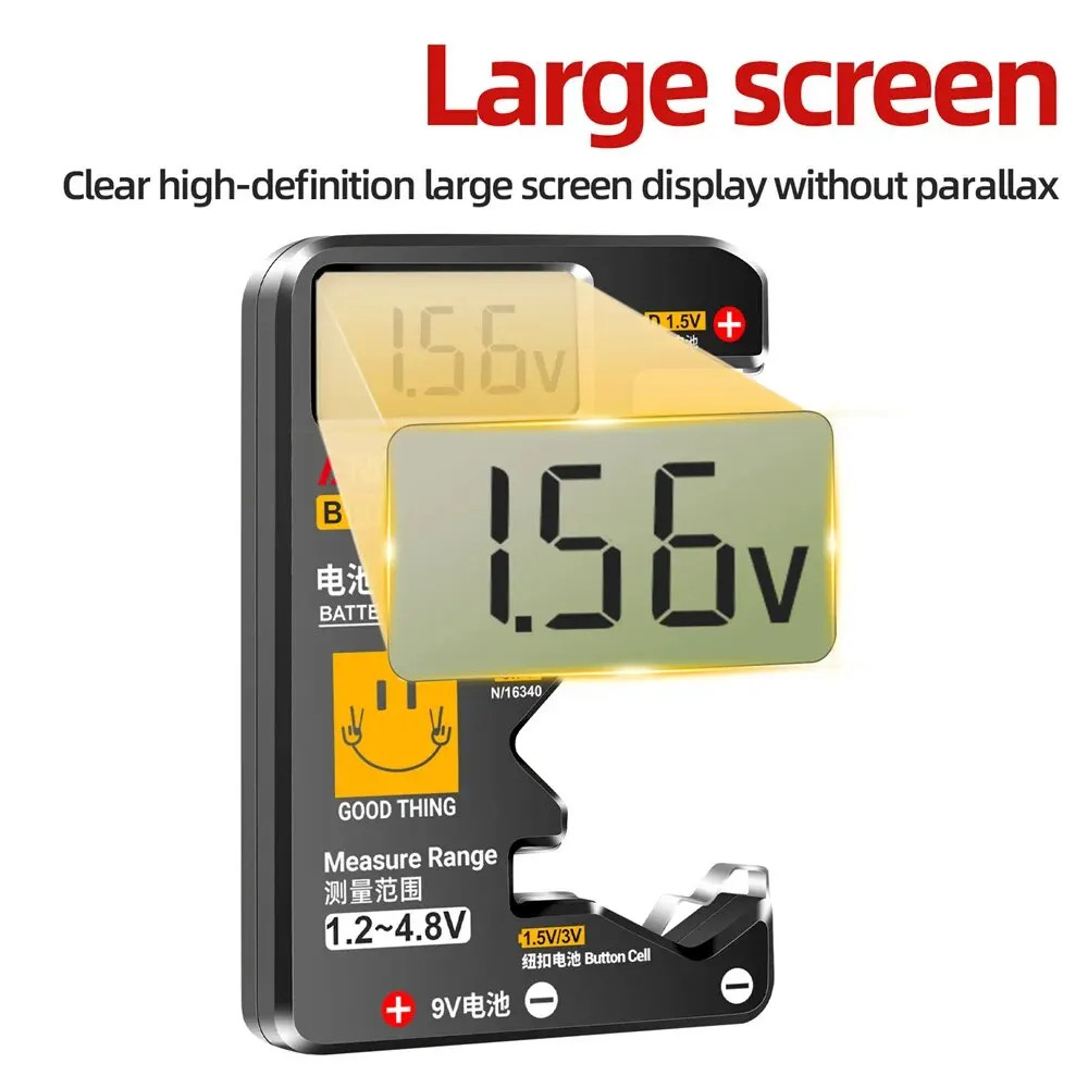 BT189 Battery Tester LCD Universal AA AAA 9V Button Cell Checker