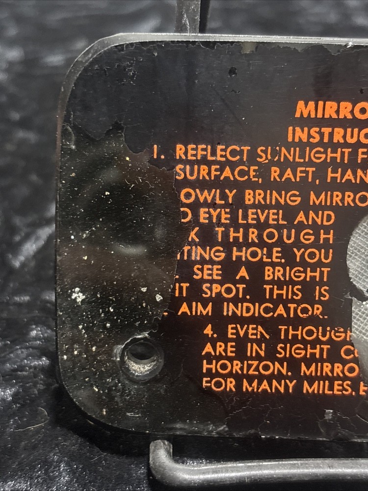 Military EMERGENCY SURVIVAL MIRROR
