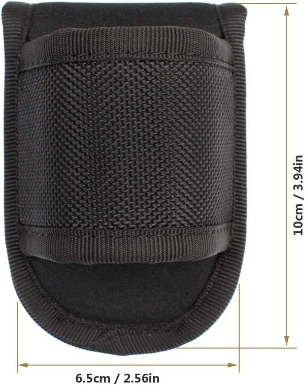 Durable Open Top Flashlight Holder - Ballistic Nylon Case for Duty Belts