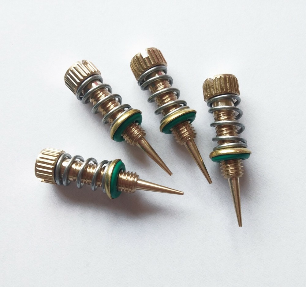 Idle air mixture screw Weber DCOE & IDF Solid brass CNC machining bowl mat 4 pcs