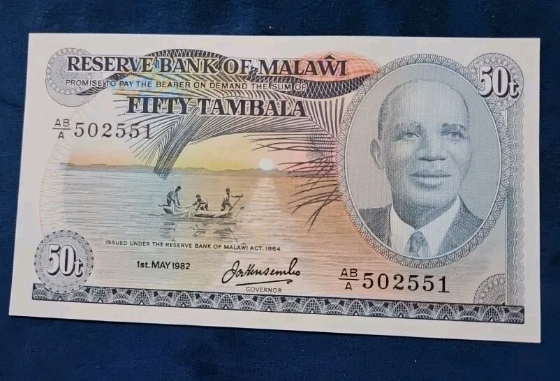 Malawi 50 Tambala 1964 UNC