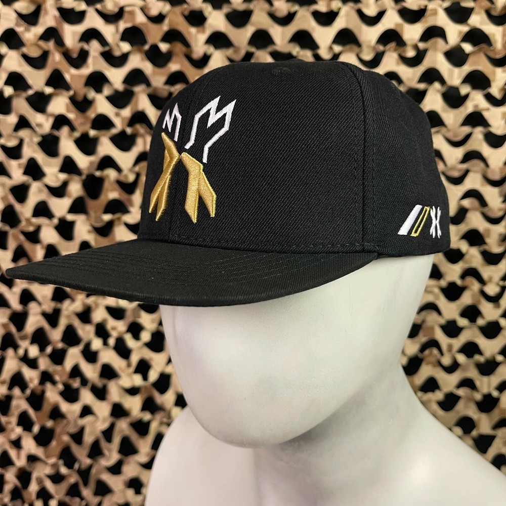 NEW HK Army Split Snap Back Hat - Black/Gold/White