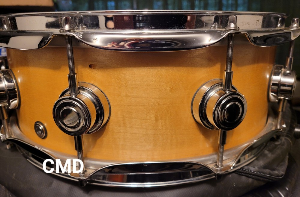 DW 2004 SOLID / CRAVIOTTO LEFTOVER 5.5X14 NATURAL MAPLE SNARE DRUM USA