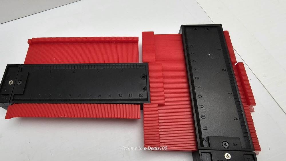 Contour Gauge Profile Tool Abs Material With Irregular Curved Ruler...2 Piece