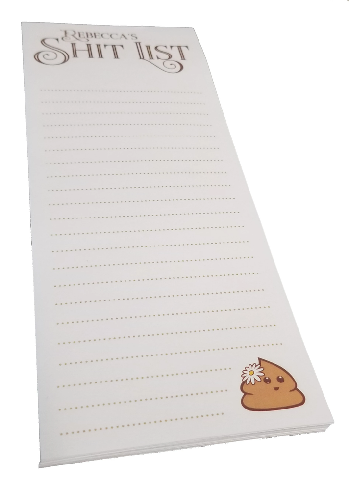 Value 3-Pack Personalized "Sh!t List" Tear-off notepads