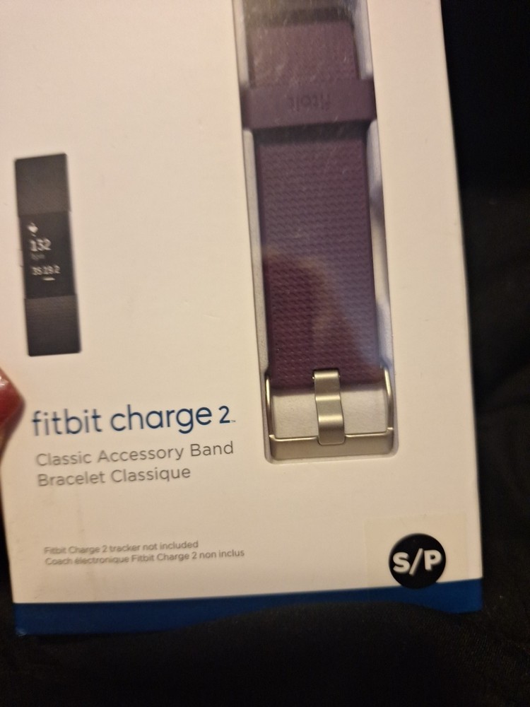 Fitbit Charge 2 Classic Accessory Band Bracelet Authentic Fitbit Purple Sz Small