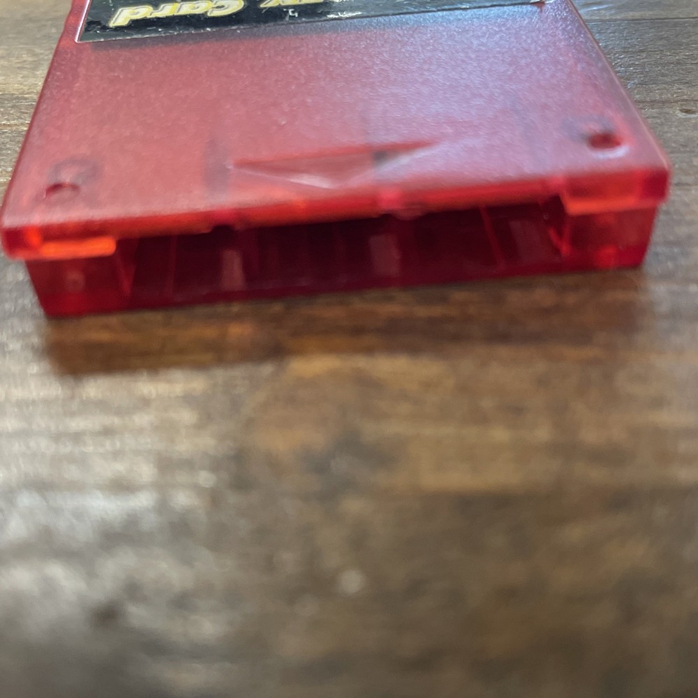 Memory Manager Card Red 8MB InterAct PS2 Console Video Game System