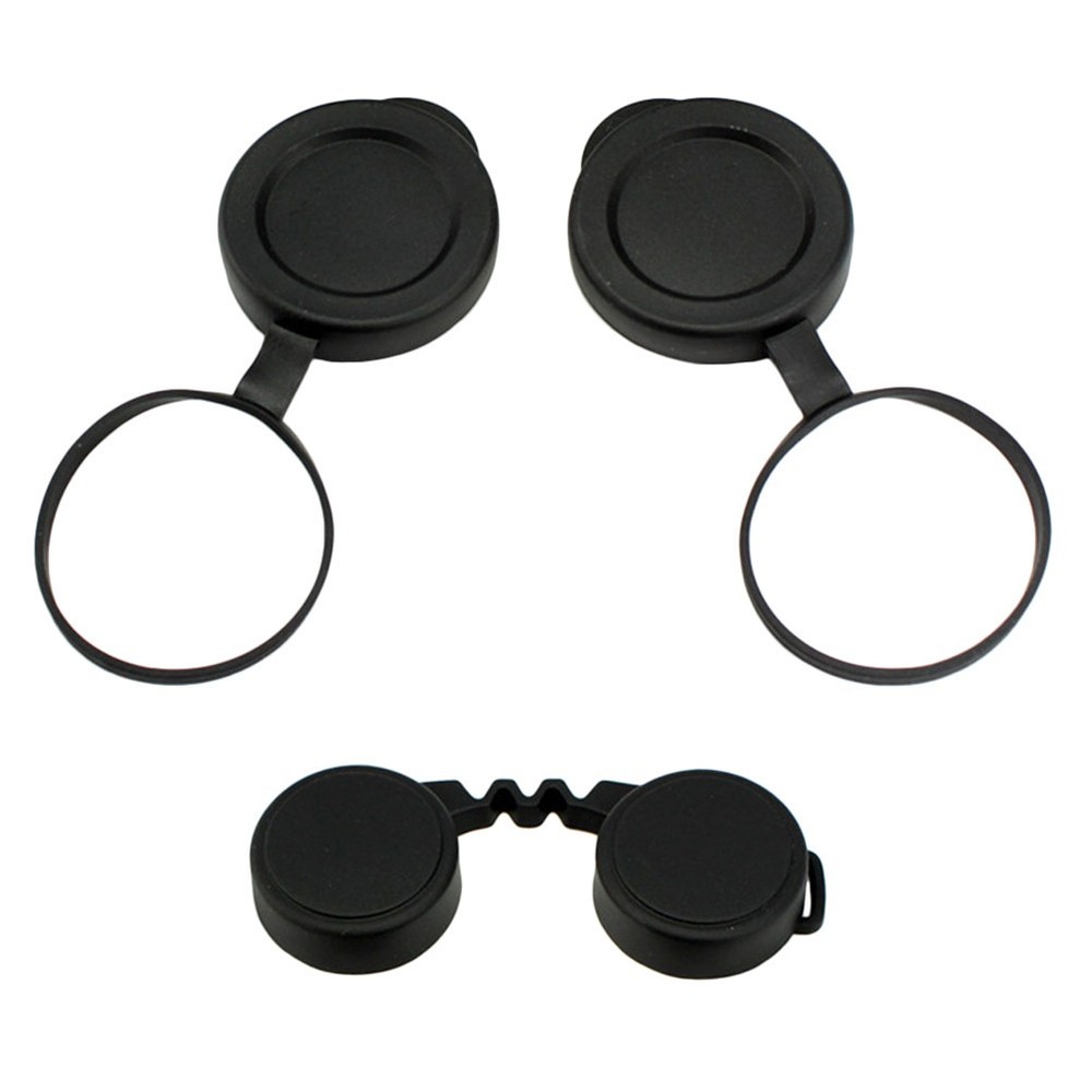 Binocular Lens Protective Rubber Caps Objective Covers for Optical Lens Guard