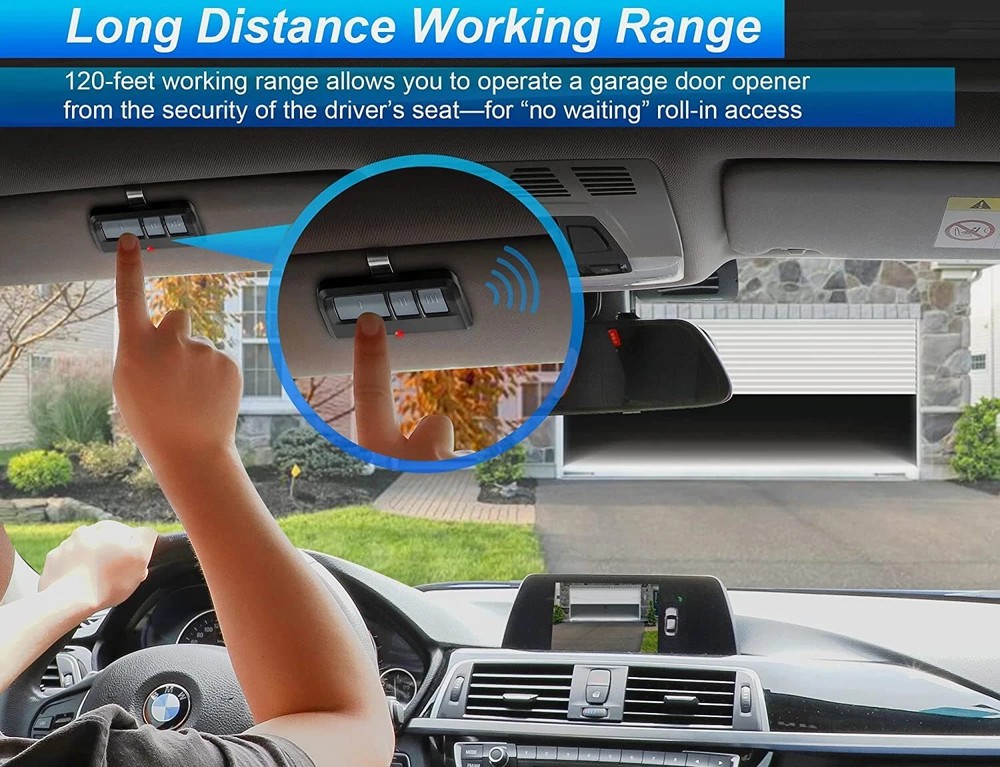 4PCS Remotes for 893MAX Liftmaster Visor 5color learning Button